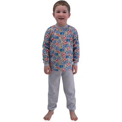 Chlapecké pyžamo Football 10 barva šedá ve vel. 92, 98, 104 a 110 od českého výrobce dětského oblečení ESITO.