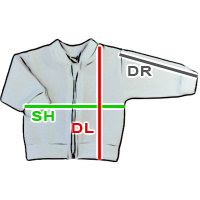 ESITO Tabulka velikostí svetr bavlna