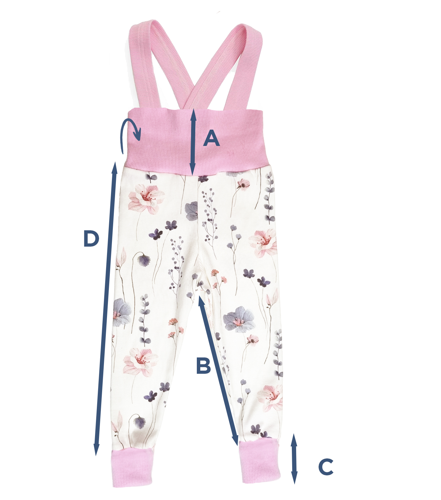 Velikostní tabulka - kojeneckébody klasické s dlouhým rukávem.