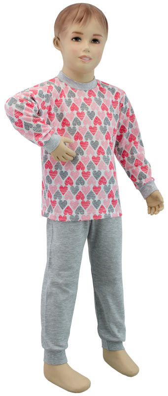ESITO Dívčí pyžamo Velká srdce vel. 116 - 122 - 116